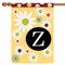 Toland Home Garden Floral Monogram Letter Z Outdoor House Flag 40" x 28"